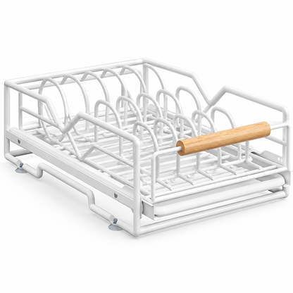 🍽️ Pull-Out Dish Rack | Steel Cabinet | Families Sliding Storage