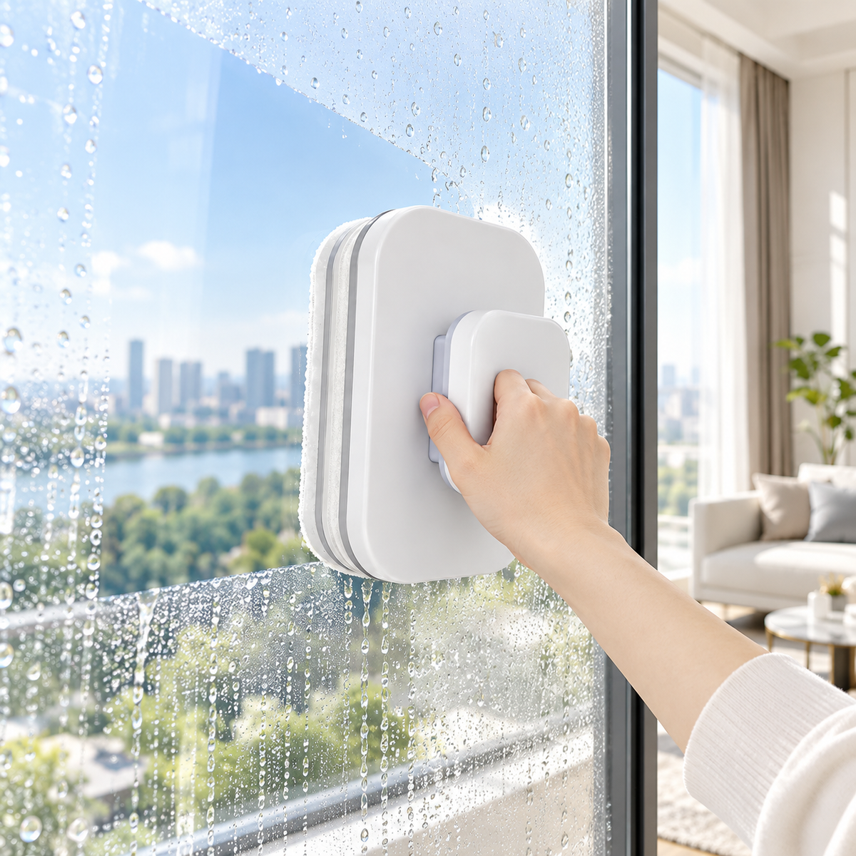 🪟 Magnetic Window Cleaner | ABS Household | Families Double-Sided Cleaning