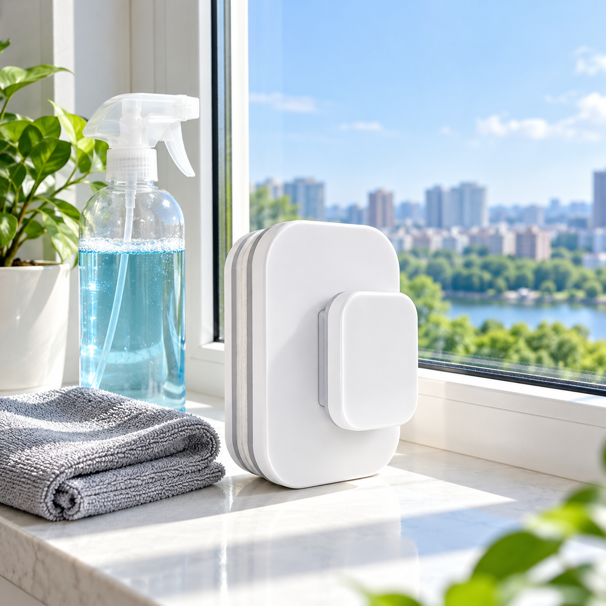 🪟 Magnetic Window Cleaner | ABS Household | Families Double-Sided Cleaning
