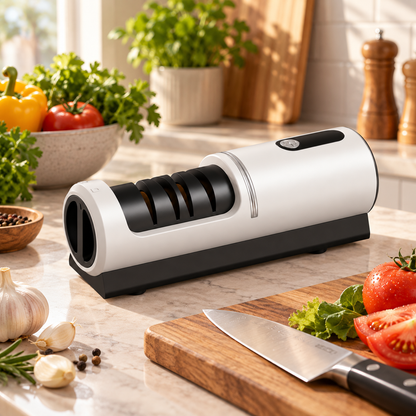 🔪 Electric Knife Sharpener | ABS Kitchen | Home-Cooks Multi-Stage Precision