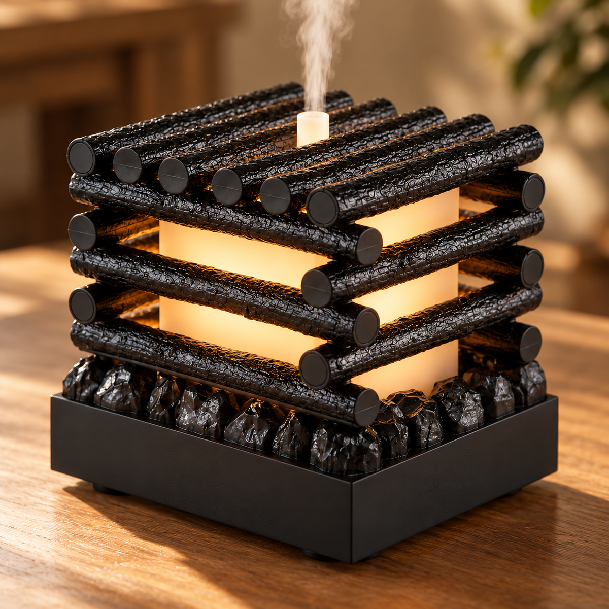 🪵 Aroma Diffuser | Faux-Wood Teahouse | Hosts Flickering Campfire Glow Task 2 — Landing Page Copy