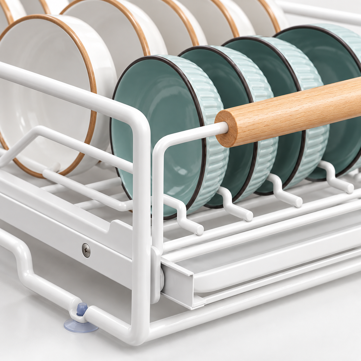 🍽️ Pull-Out Dish Rack | Steel Cabinet | Families Sliding Storage