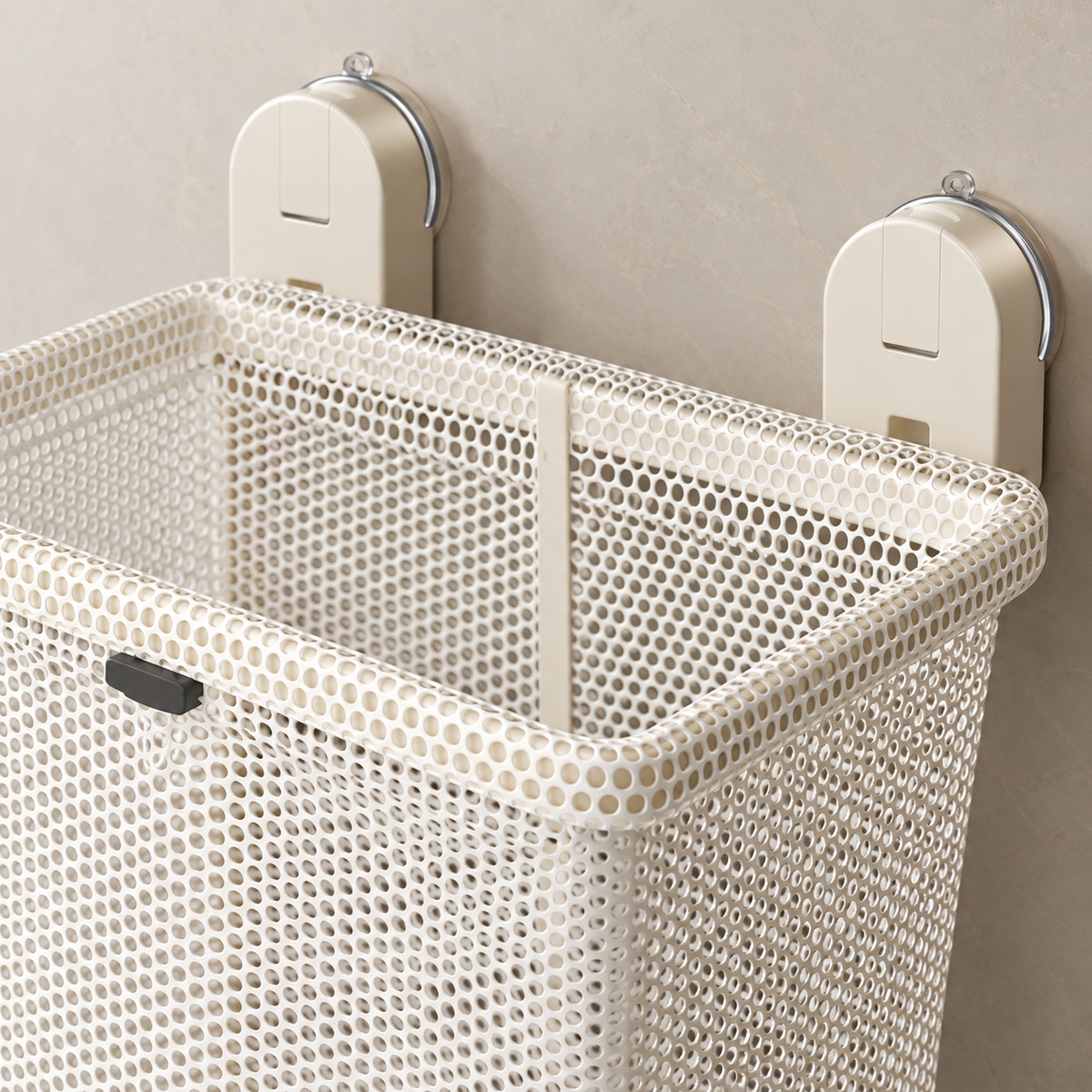 🧺 Laundry Hamper | Mesh Bathroom Wall | Families Foldable Suction
