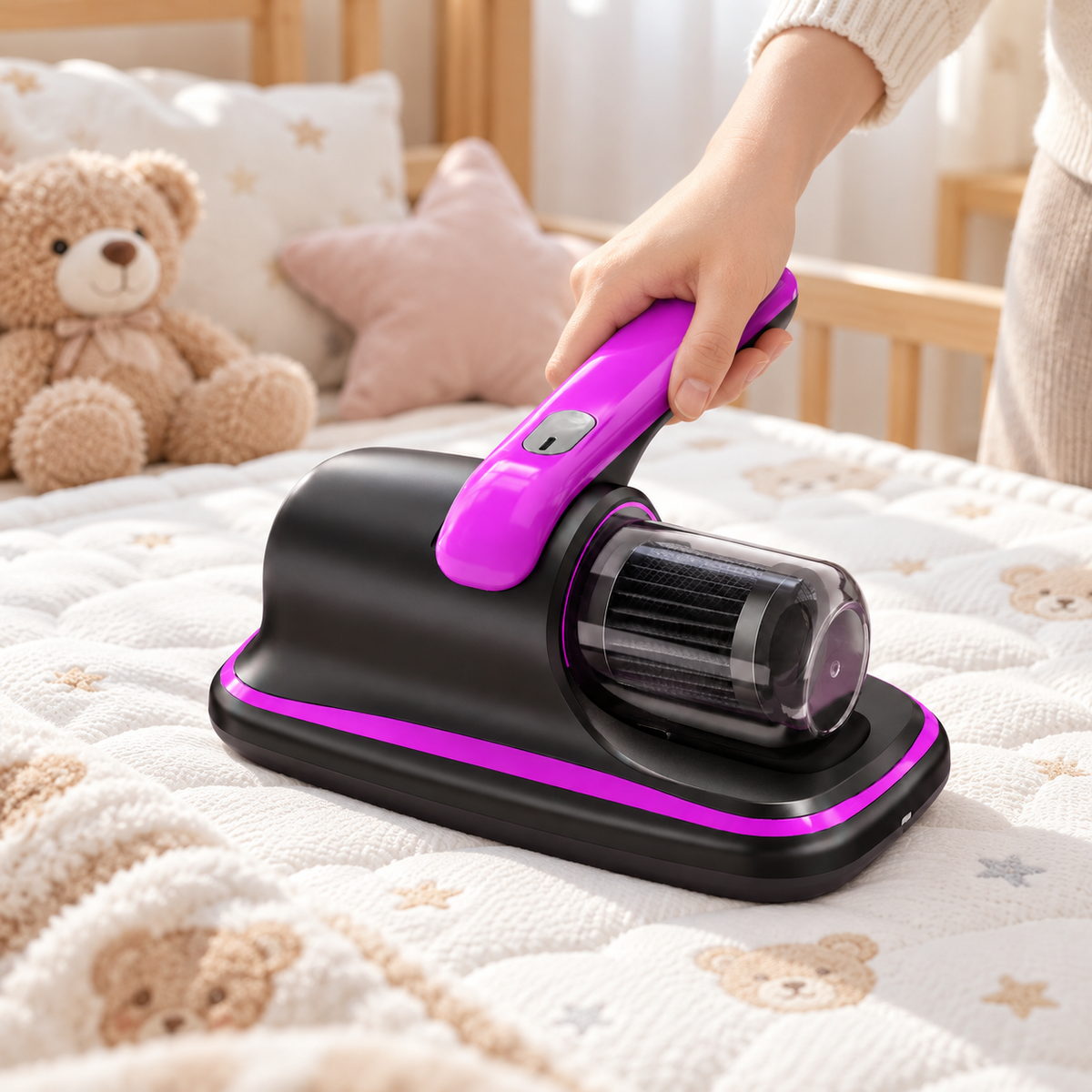 🛏️ Mattress Vacuum | ABS Bedroom | Families Cordless Deep Cleaning