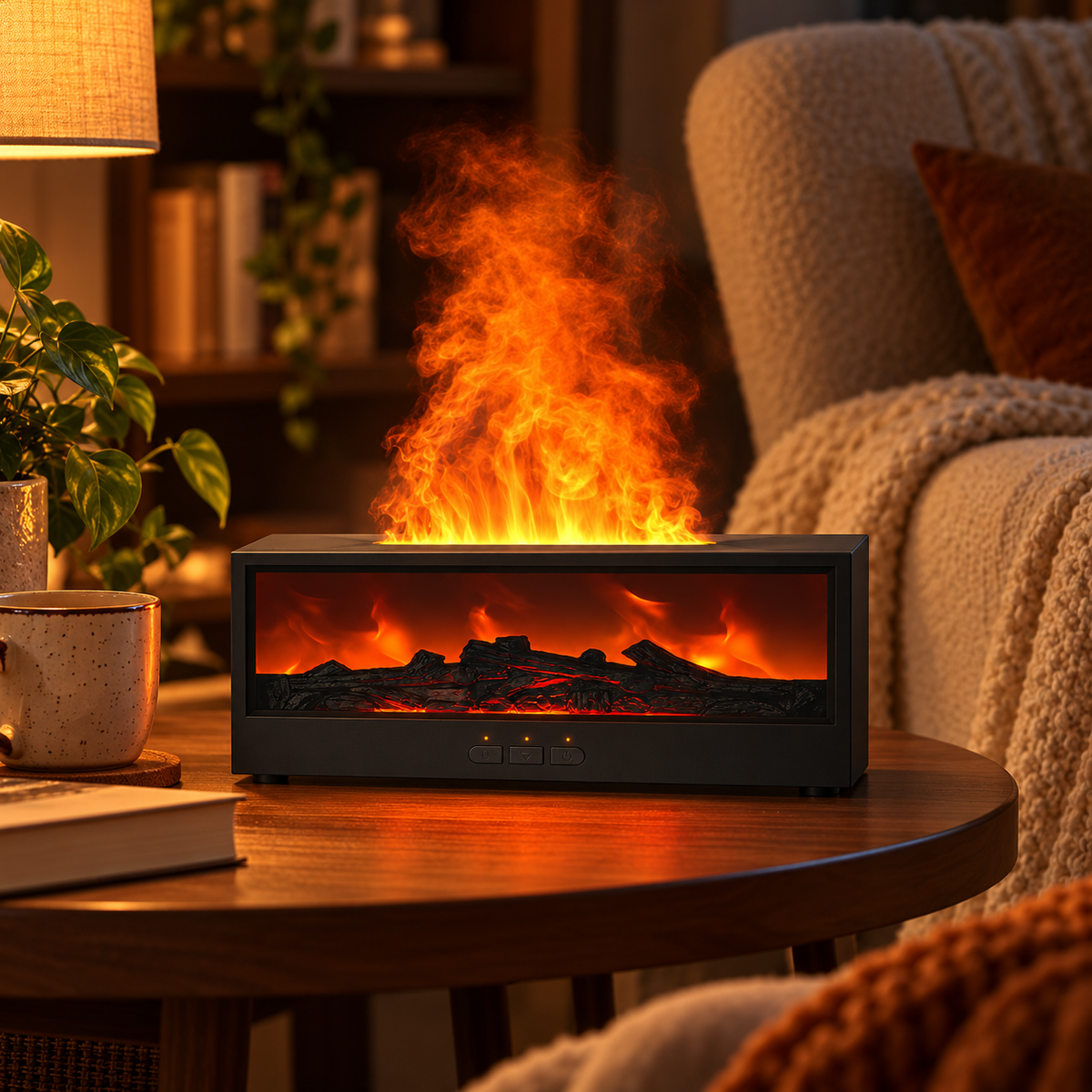 🔥 Flame Humidifier | ABS Bedroom | Homebodies Realistic Fireplace Glow