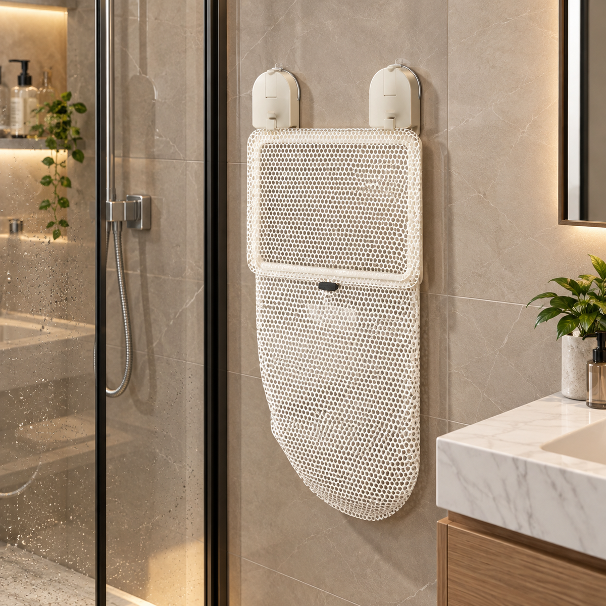 🧺 Laundry Hamper | Mesh Bathroom Wall | Families Foldable Suction