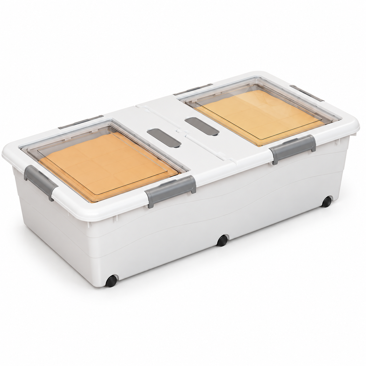 🧺 Underbed Storage Box | Plastic Bedroom | Families Rolling Organization